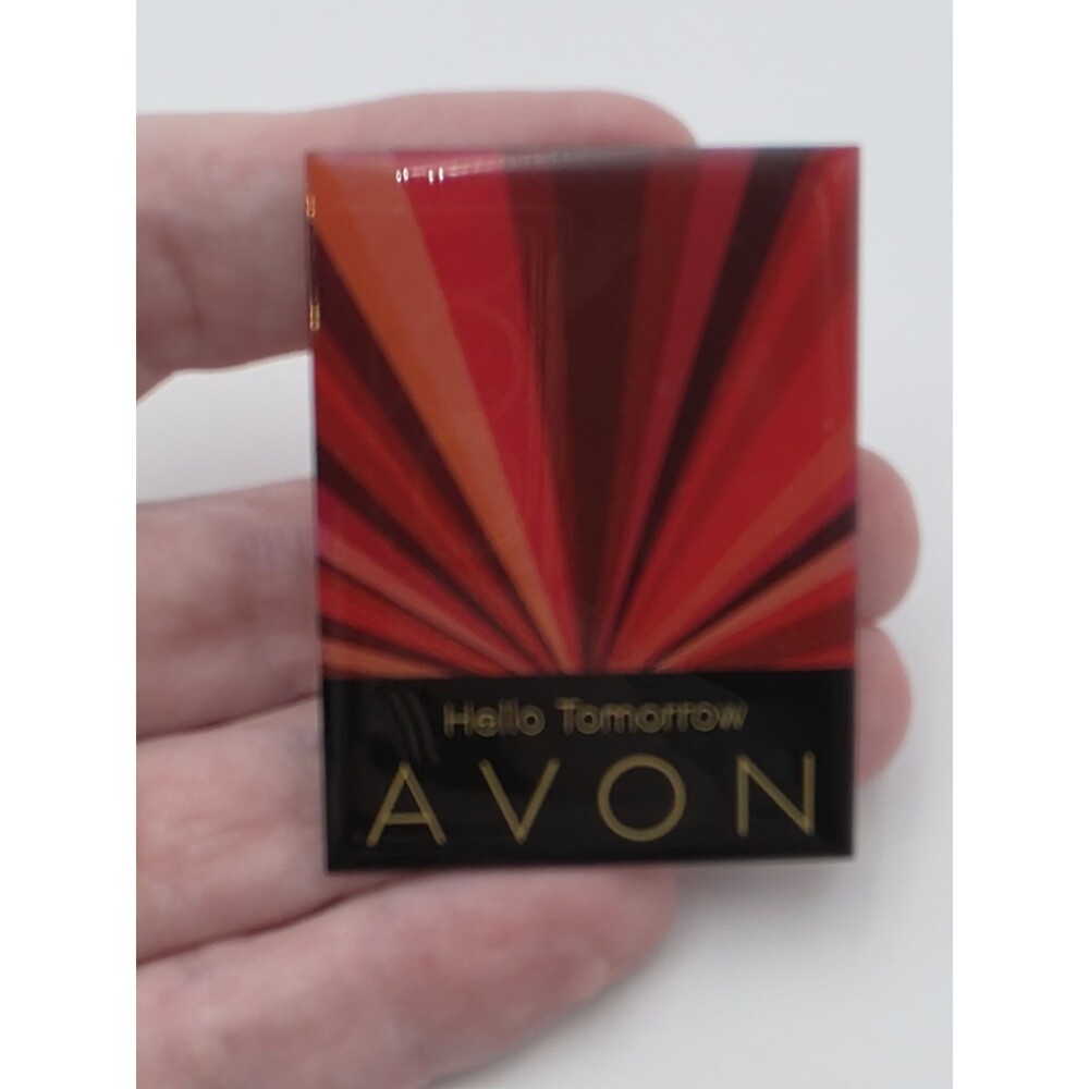 Hello Tomorrow Avon Pin Vintage 2" x 1 1/2"